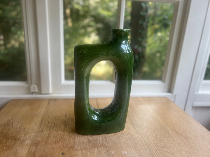 Organic vase green