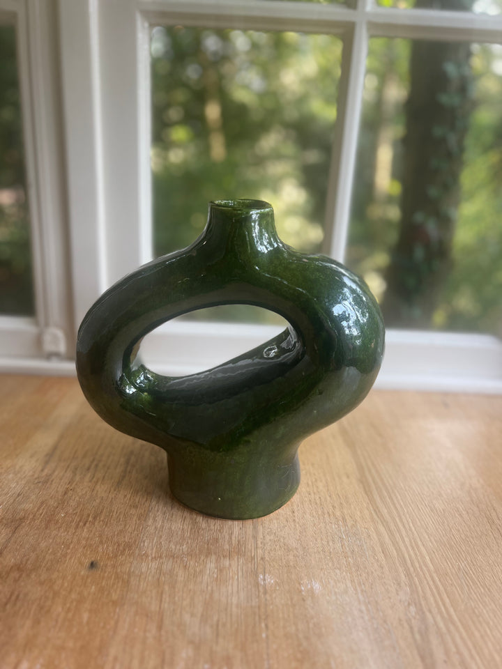 Organic vase green