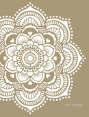 Yoga Mandala - XL mandala stencil